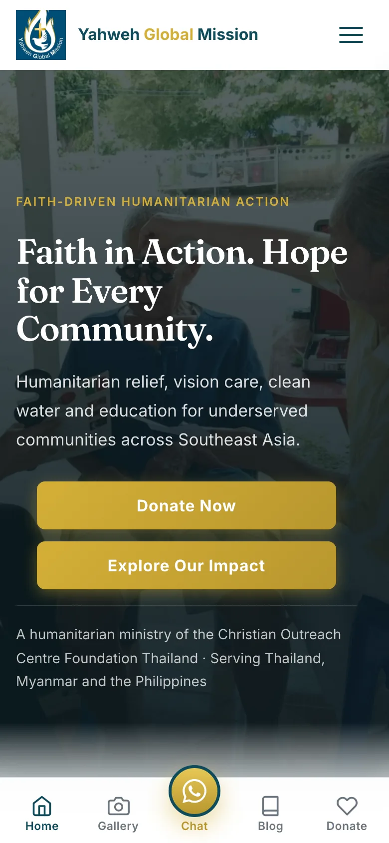 Yahweh Global Mission — home (phone)